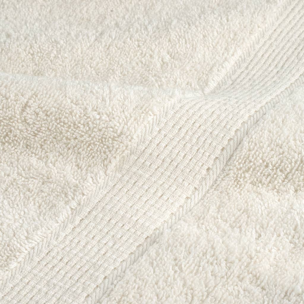 prémium szaunatörölköző SOLUND 4 db krémszínű 80 x 200 cm 600 g/m²