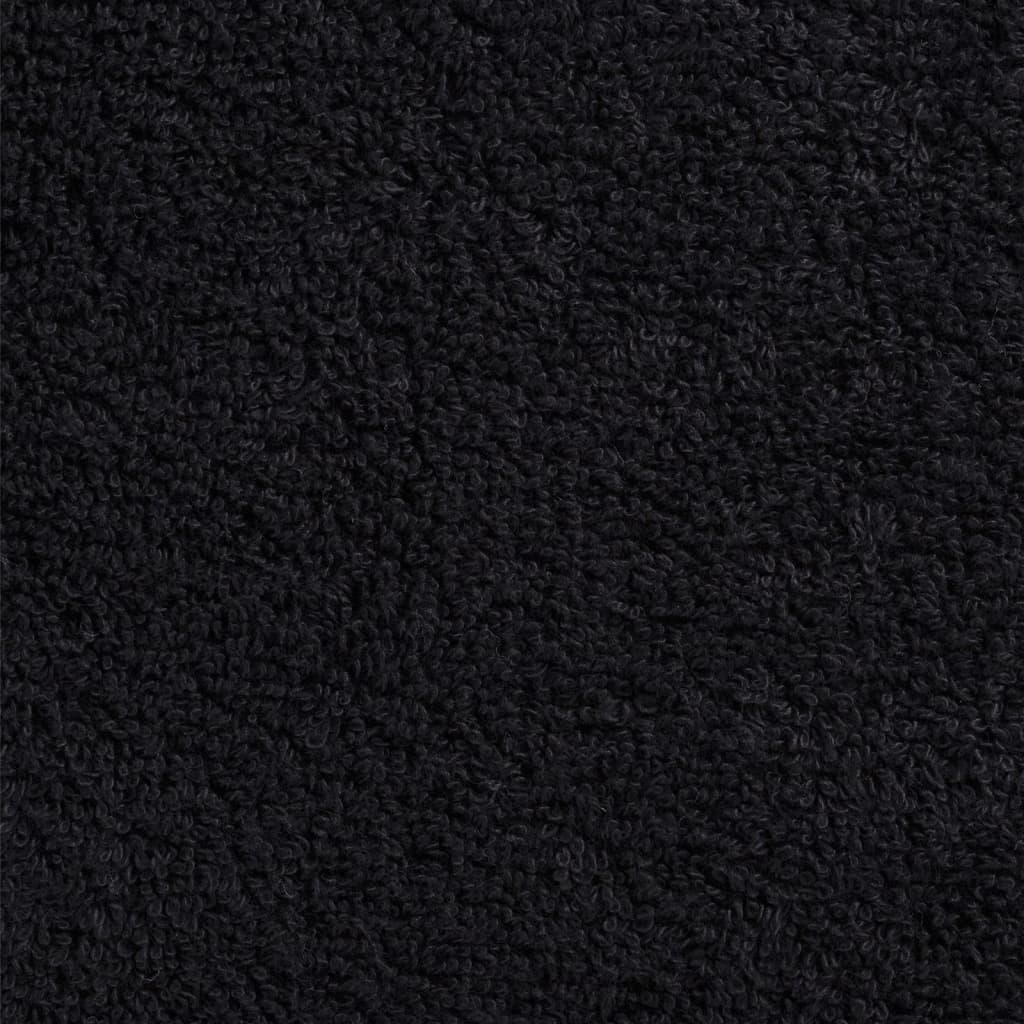12 db prémium törölközőgarnitúra SOLUND fekete 600 g/m²