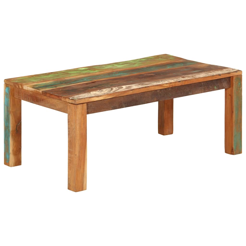 dohányzóasztal 110x55x40 cm Tömör, újrahasznosított fa