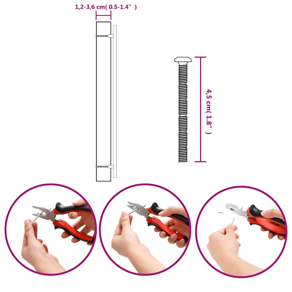 10 db ezüst rozsdamentes acél szekrényfogantyú 480 mm