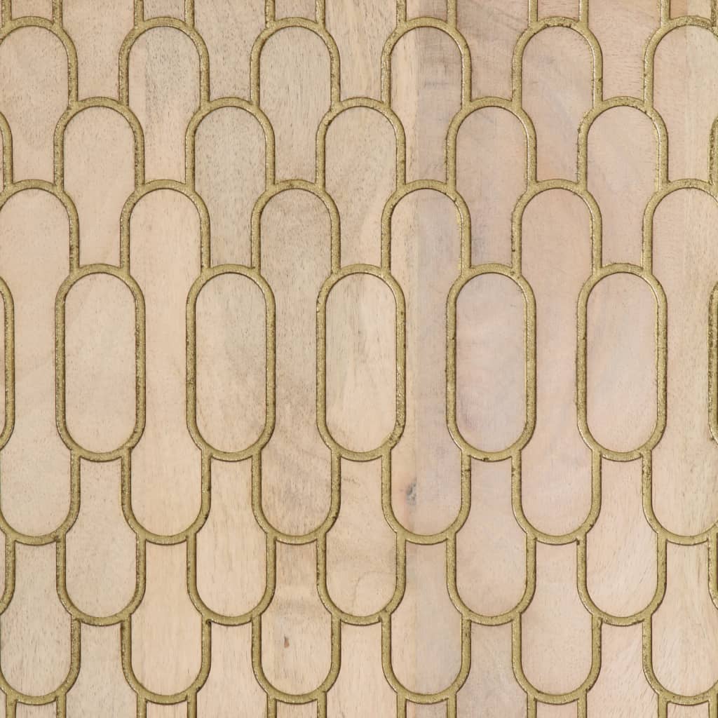 3 db tömör mangófa tálalószekrény 60 x 33 x 75 cm