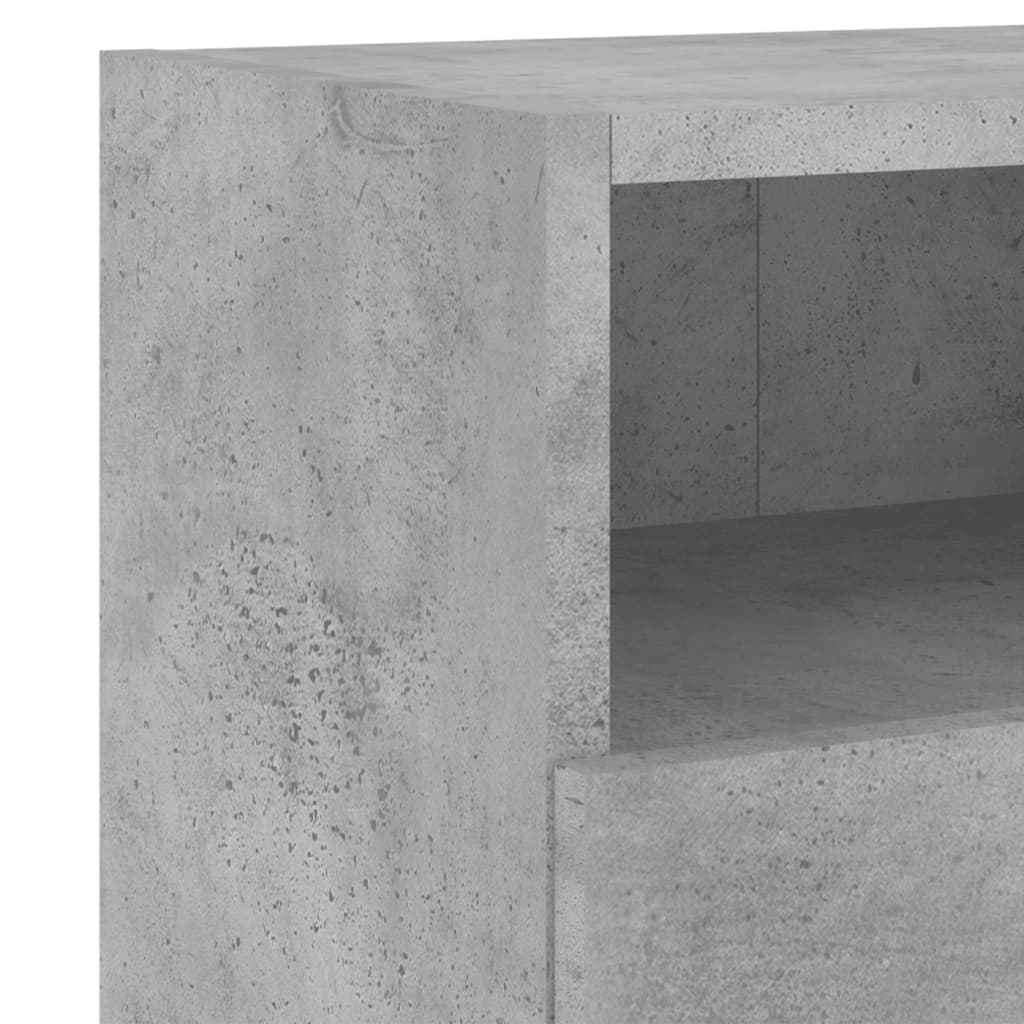 betonszürke szerelt fa fali TV-szekrény 60 x 30 x 30 cm