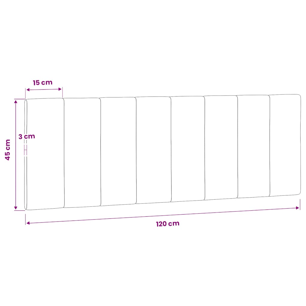 kék bársony fejtámla párna Hanko 120 cm