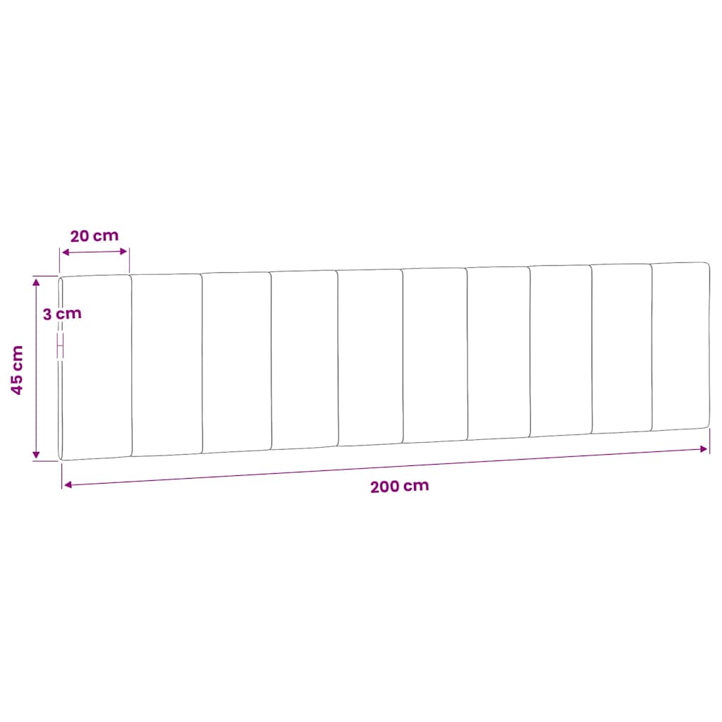 rózsaszín bársony fejtámla párna Hanko 200 cm