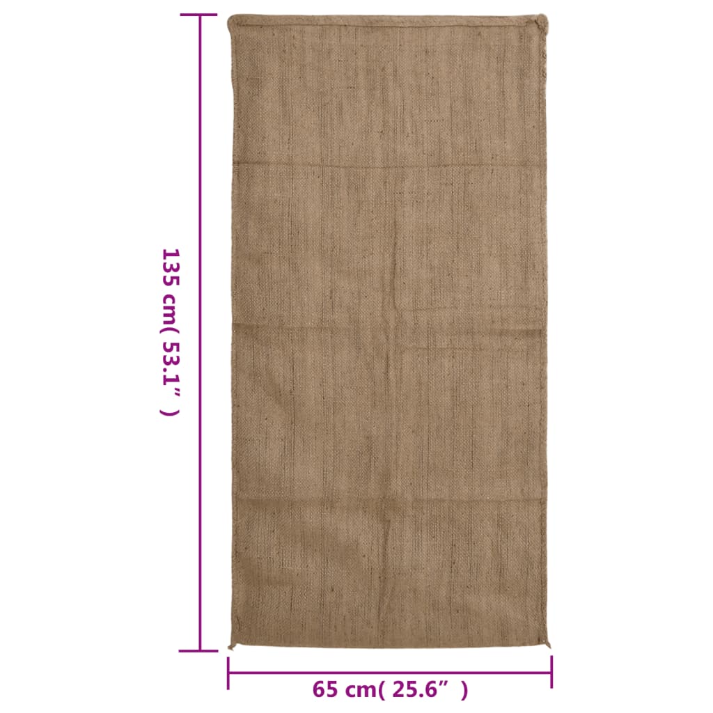 10 db jutazsák, 65 x 135 cm, 100% juta, 340 g/m²