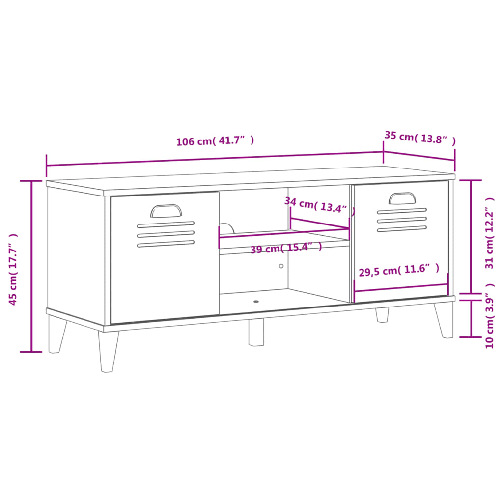VIKEN fekete szerelt fa cipőtároló pad 106 x 35 x 45 cm