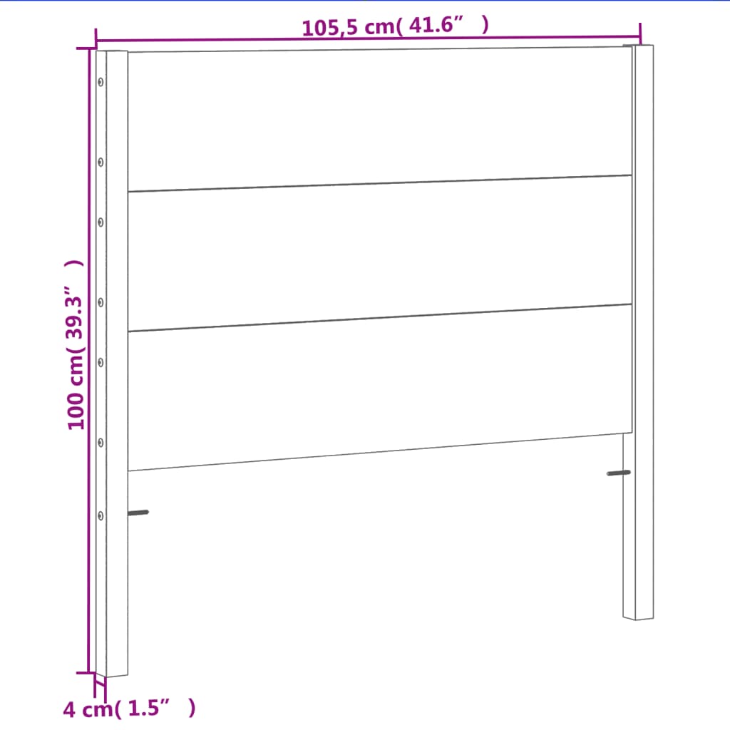 viaszbarna tömör fenyőfa fejtámla 100 cm