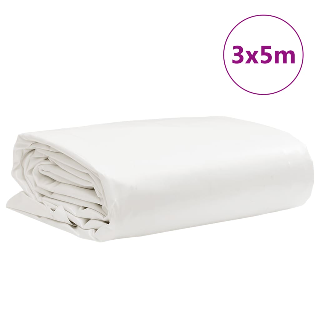 fehér ponyva 3 x 5 m 650 g/m²