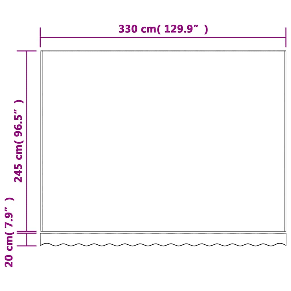 piros és fehér poliészter pótszövet napellenzőhöz 350 x 250 cm