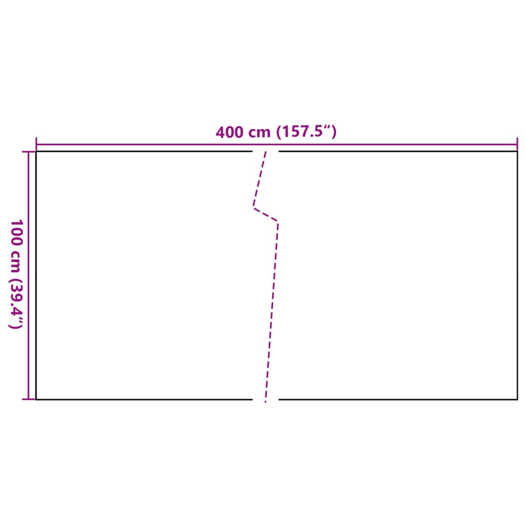 fekete polyrattan erkélyparaván 400x100 cm