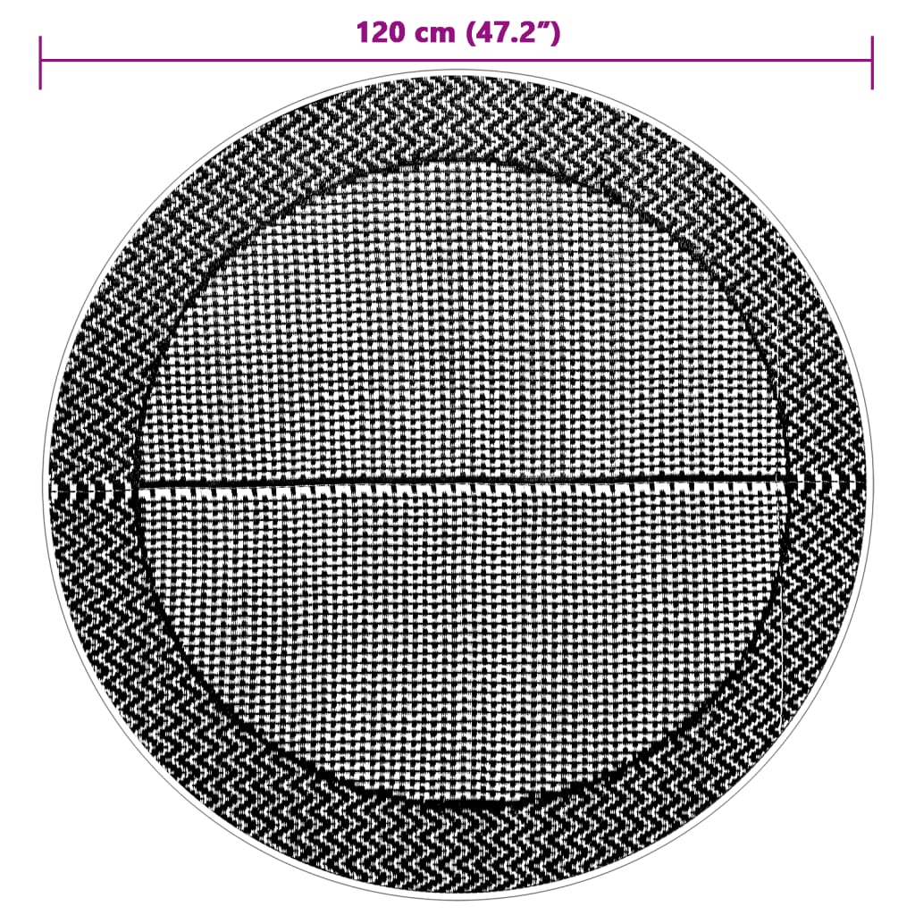 kültéri szőnyeg ARAKIL szürke Ø120 cm PP