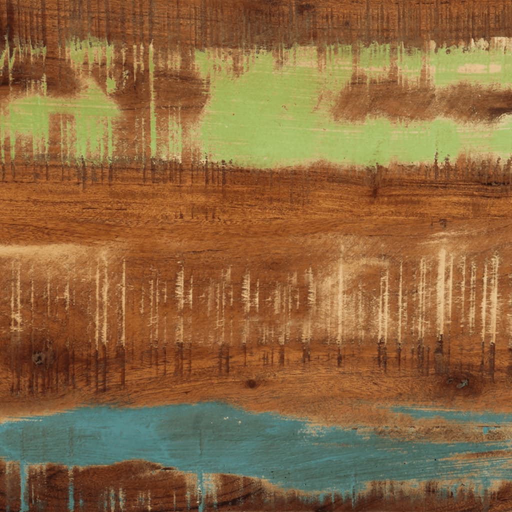 tömör újrahasznosított fa tálalóasztal 110x30x76 cm