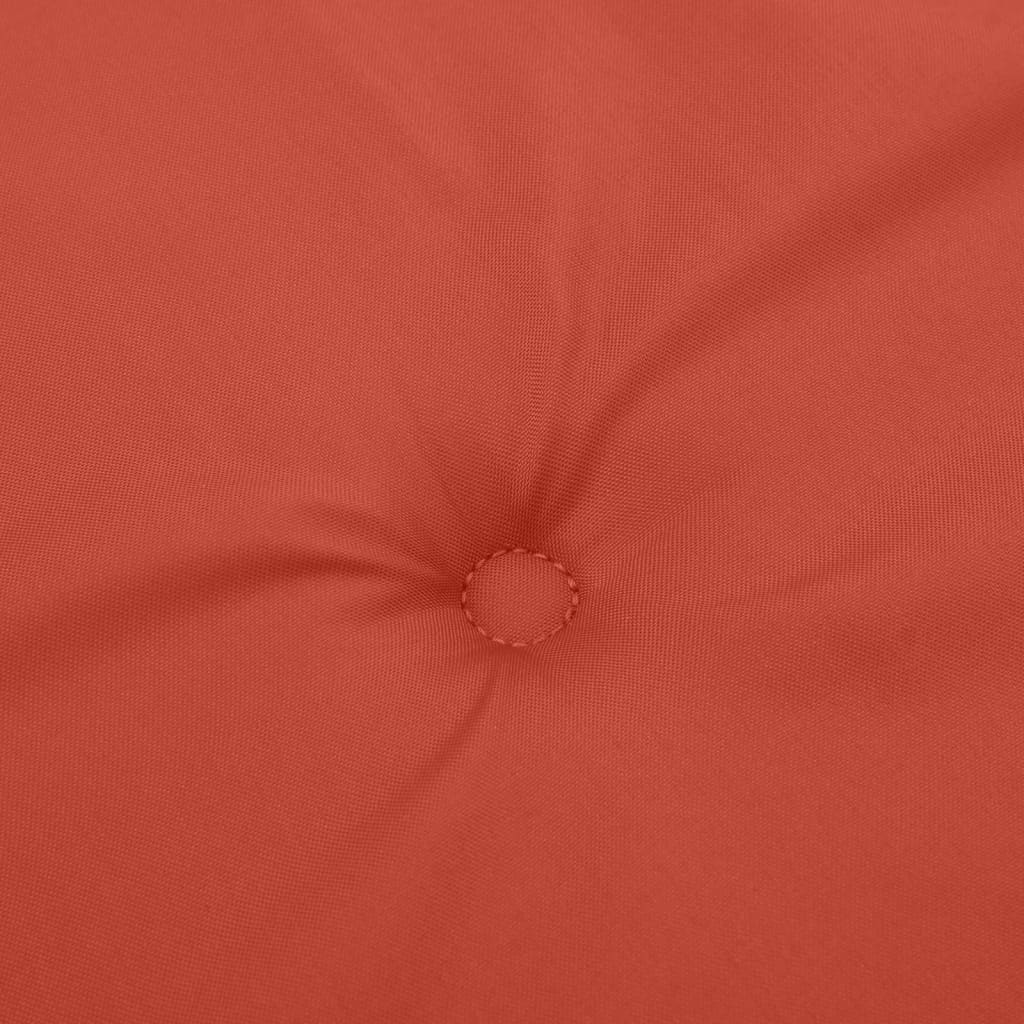 6 db melange piros szövet háttámlás székpárna 100x50x4 cm