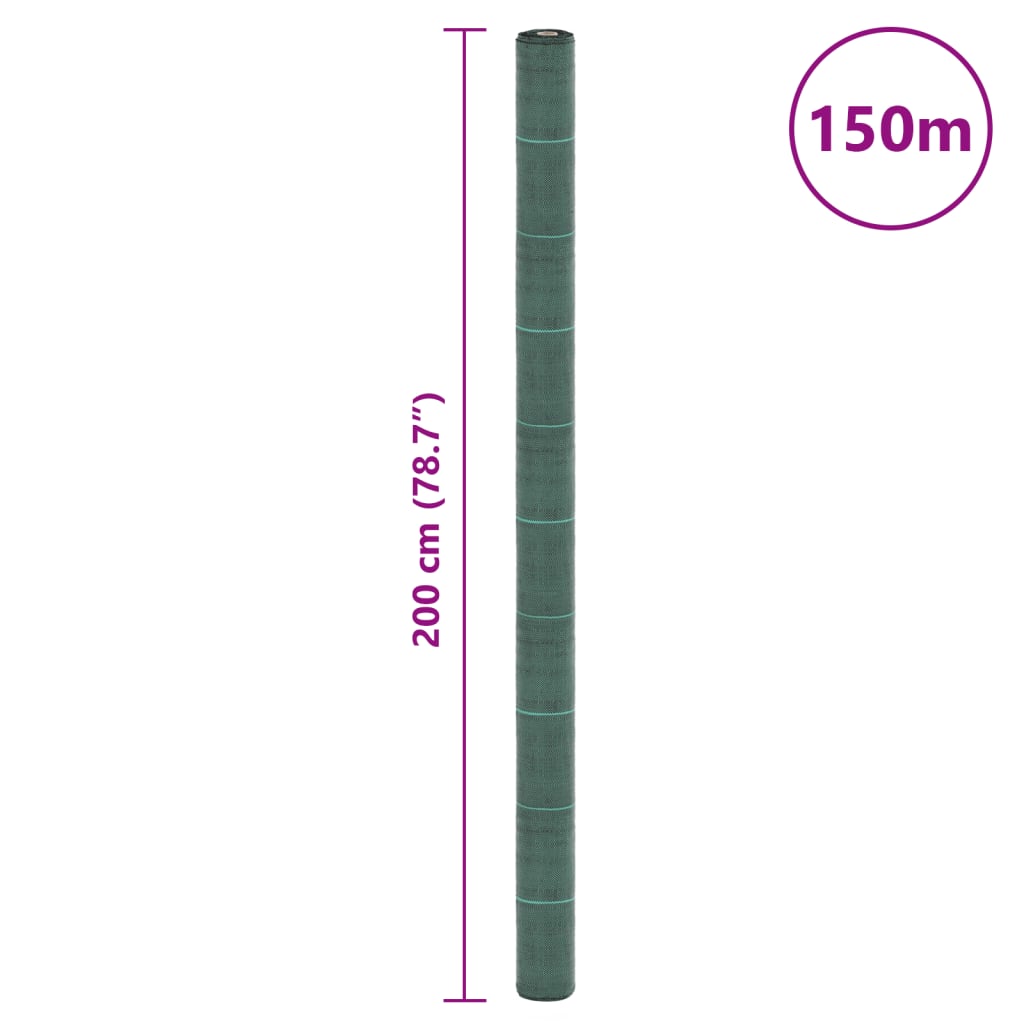 zöld PP talajtakaró membrán 2x150 m