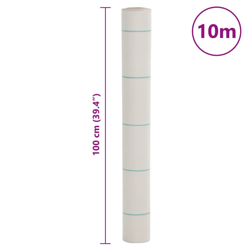 fehér PP talajtakaró membrán 1x10 m