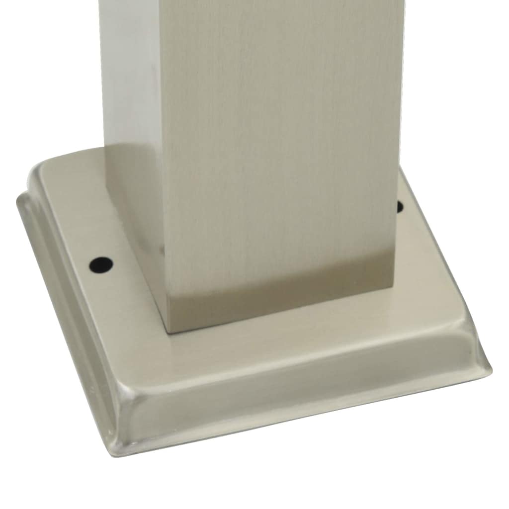3 db szenzoros 50 cm rozsdamentes acél oszloplámpa IP44 szenzorral és konnektorral