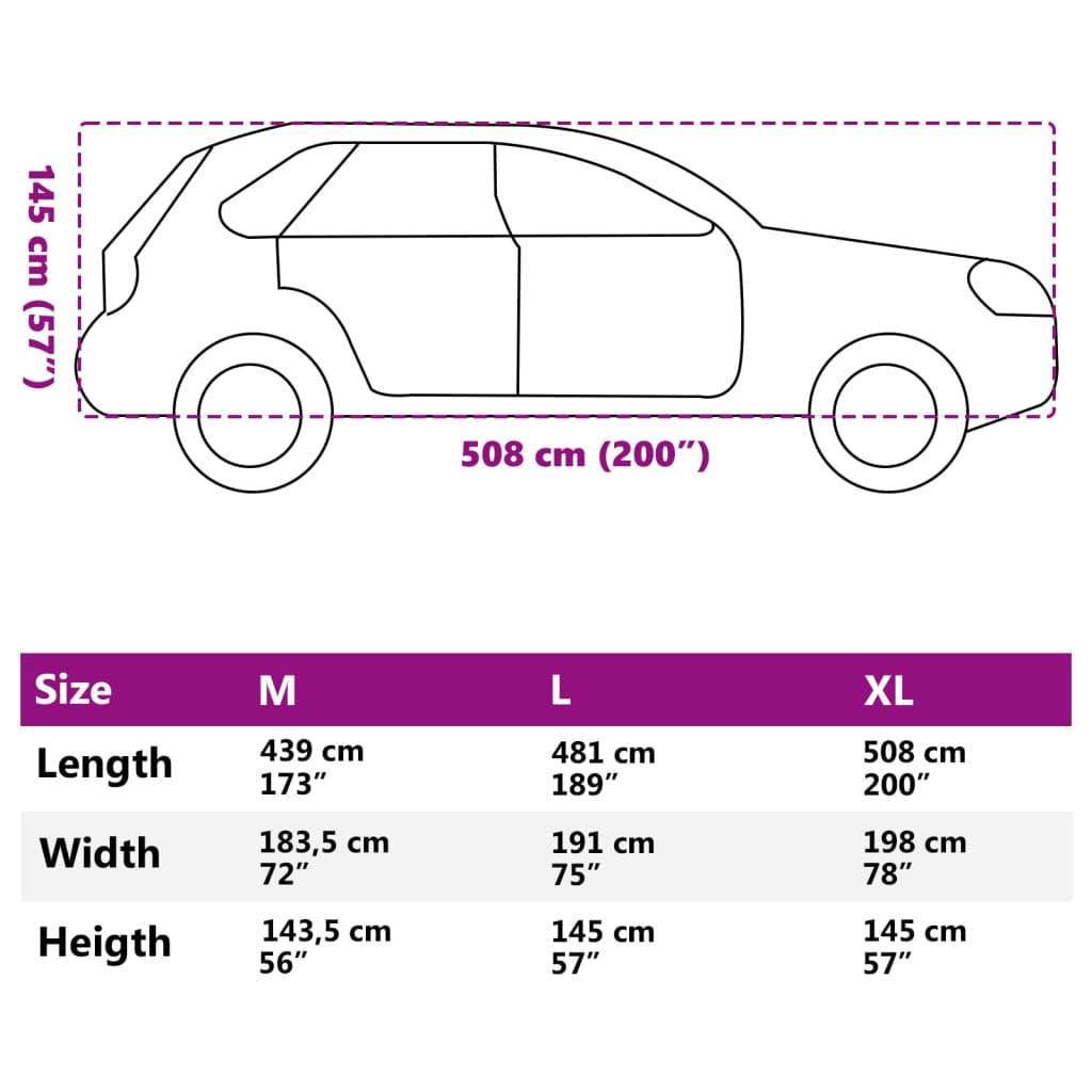 szürke nem szőtt szövet teljes autóhuzat SUV-hoz XL