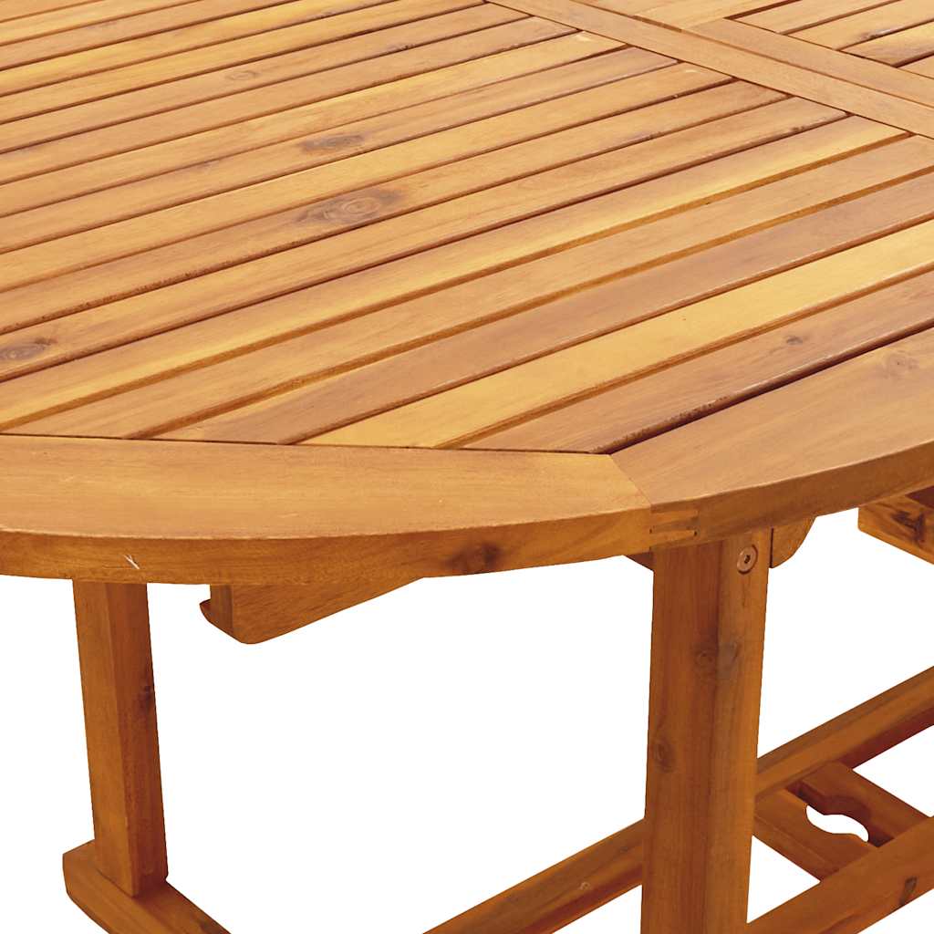 7 részes szürke polyrattan és tömör fa kerti étkezőgarnitúra