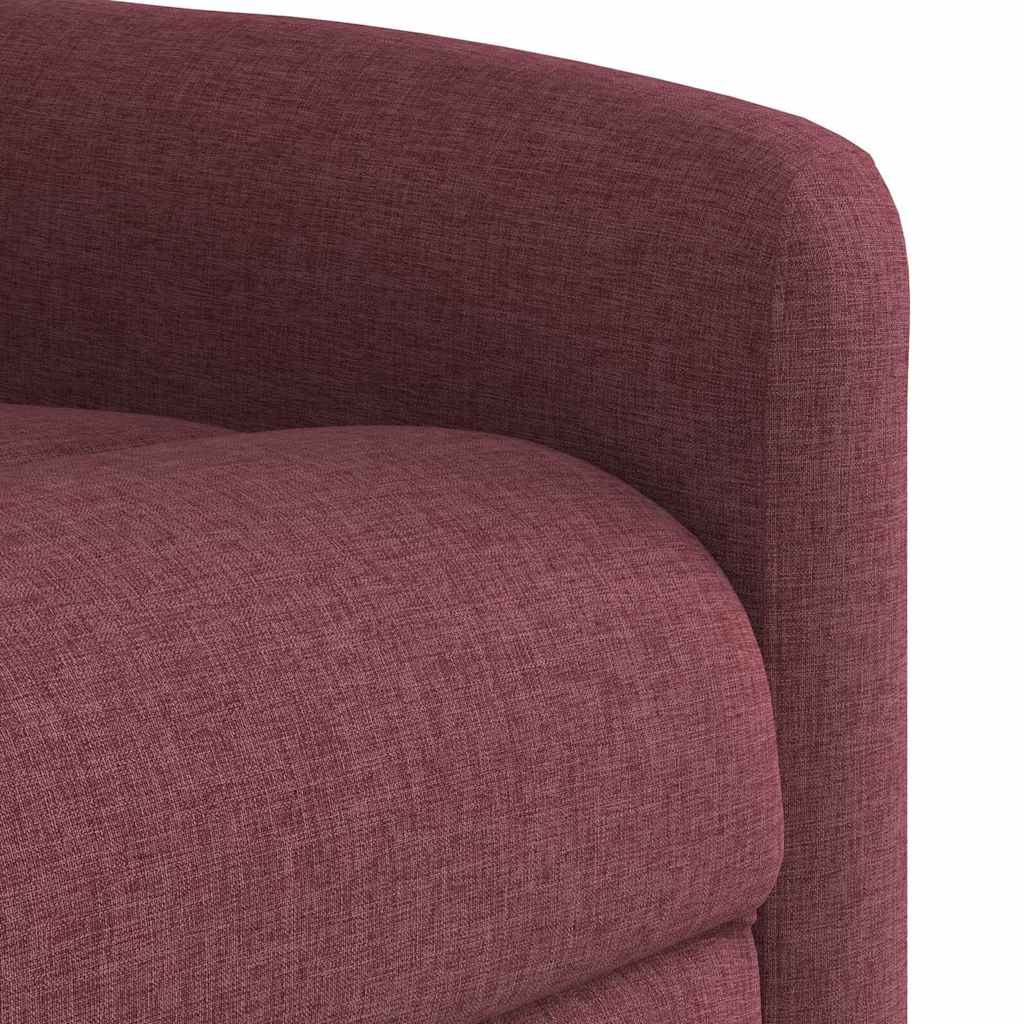 bordó szövet elektromos dönthető fotel