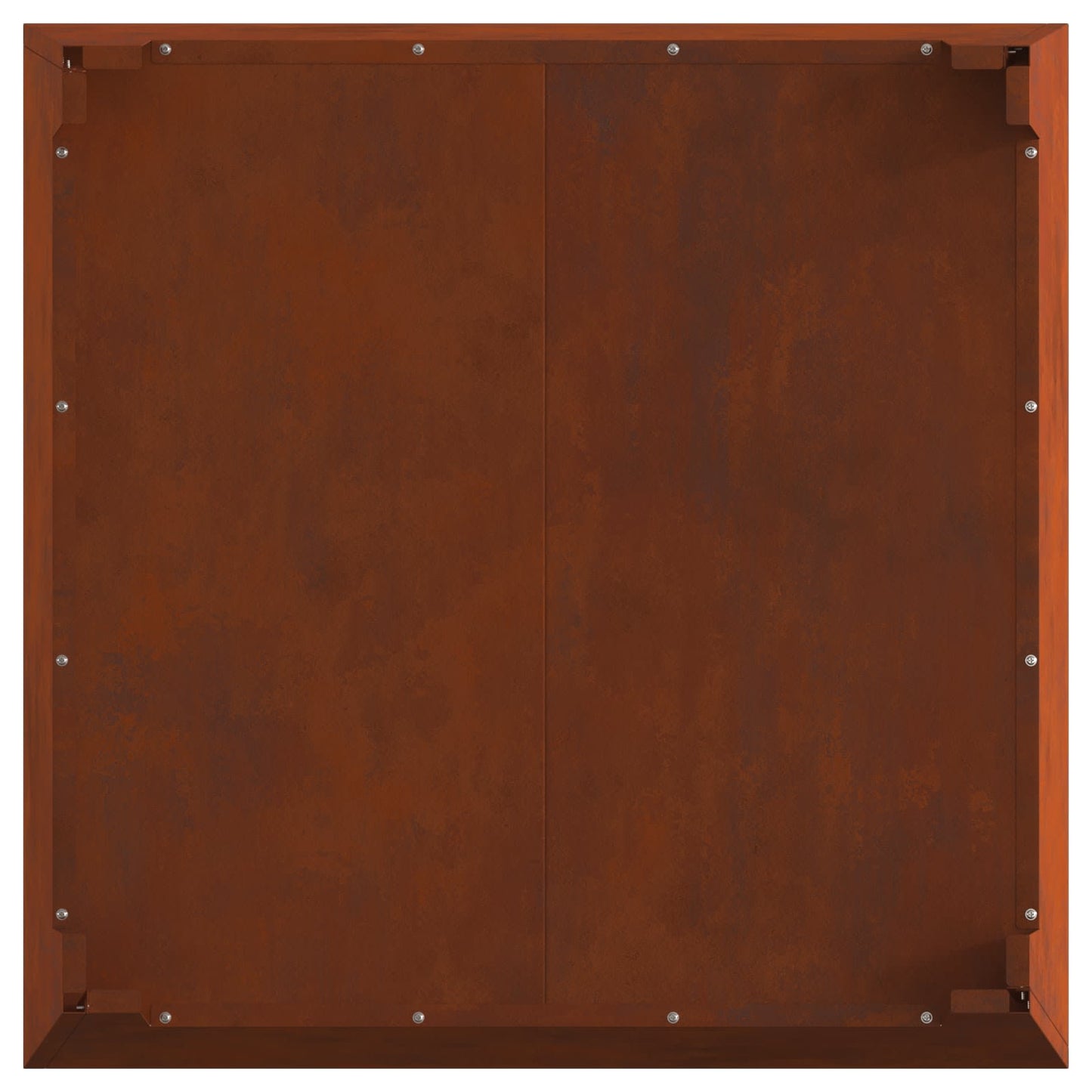 Tűzmedence Rozsdás 80 x 80 x 43 cm Időjárásálló acél