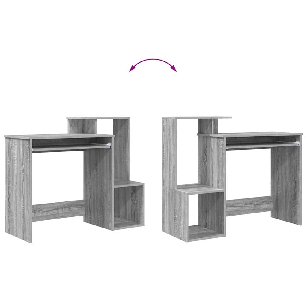Asztal Szürke Sonoma Szerelt Fa 106 x 41 x 88.5 cm