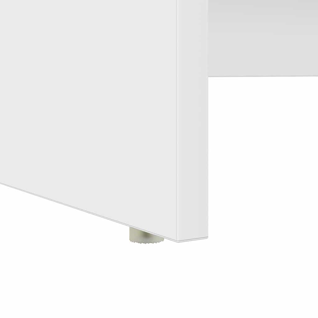 Asztal Fehér Szerelt Fa 120,5 x 44 x 88,5 cm