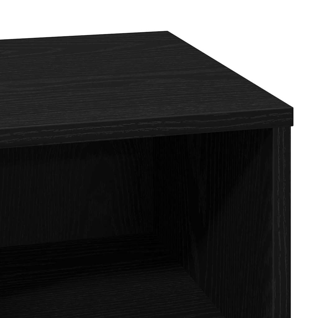 Éjjeliszekrény 2 db Fekete tölgy 50 x 34,5 x 50 cm Szerelt fa