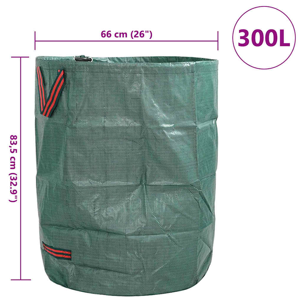 Kerti hulladéktáskák 12 pcs Zöld 66 x 66 x 83,5 cm Polipropilén