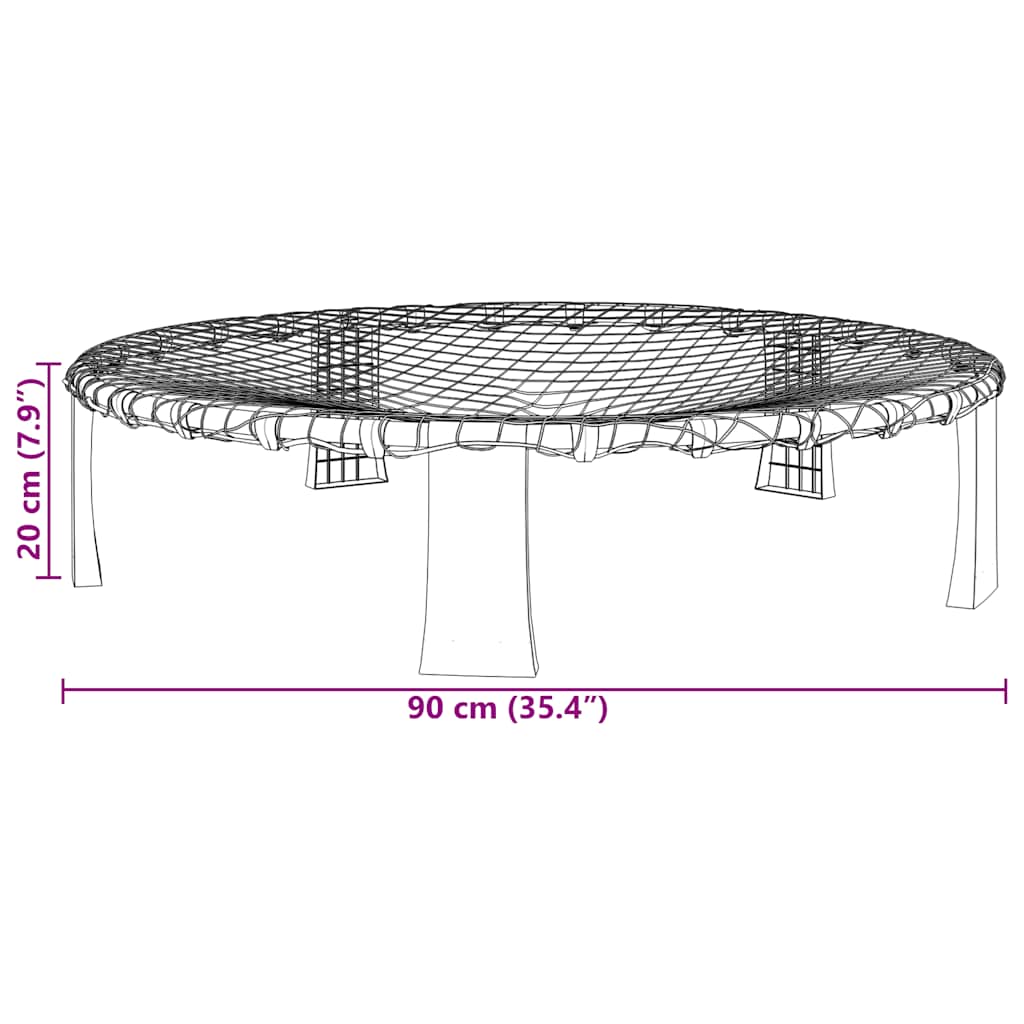 Roundnet 3 golyóból és extra pumpából álló készlet Ø90x20 cm