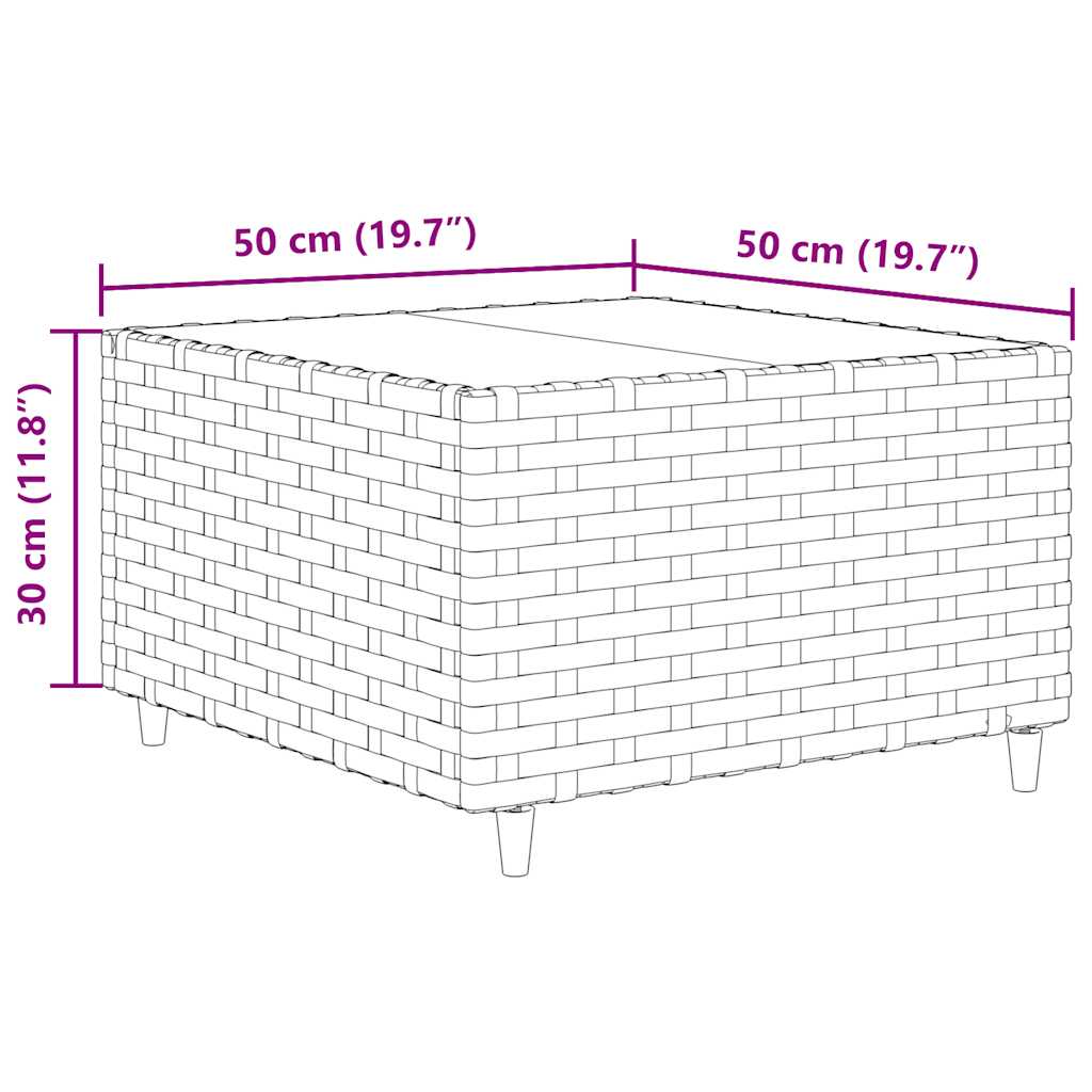 9 részes barna polyrattan kerti ülőgarnitúra párnákkal