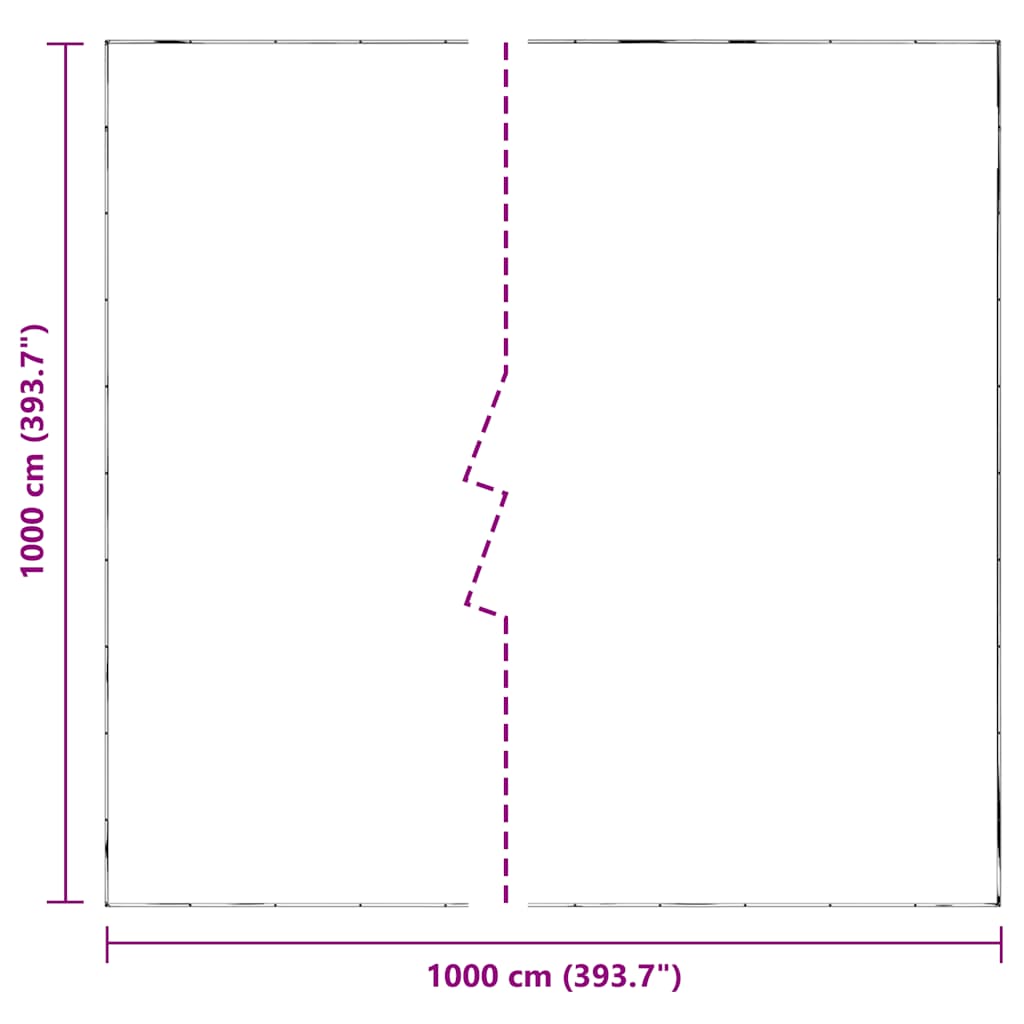 átlátszó ponyva lyukasztóval 10x10 m polietilén