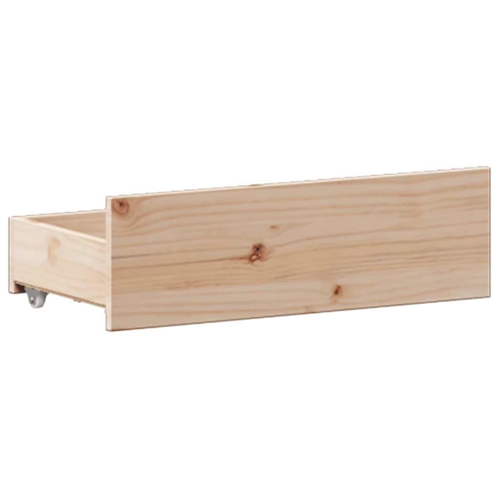tömör fenyőfa könyvespolcos ágy matrac nélkül 135 x 190 cm