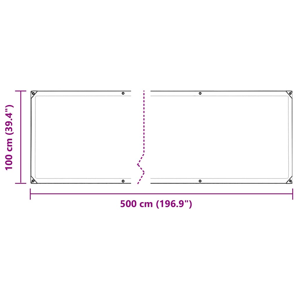 Növénytakaró fülekkel 1x5 m PVC