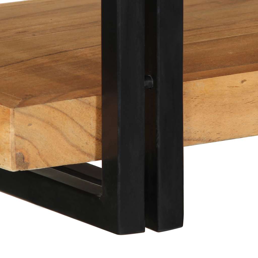 fali polc 90x33x45 cm tömör fa akácfa