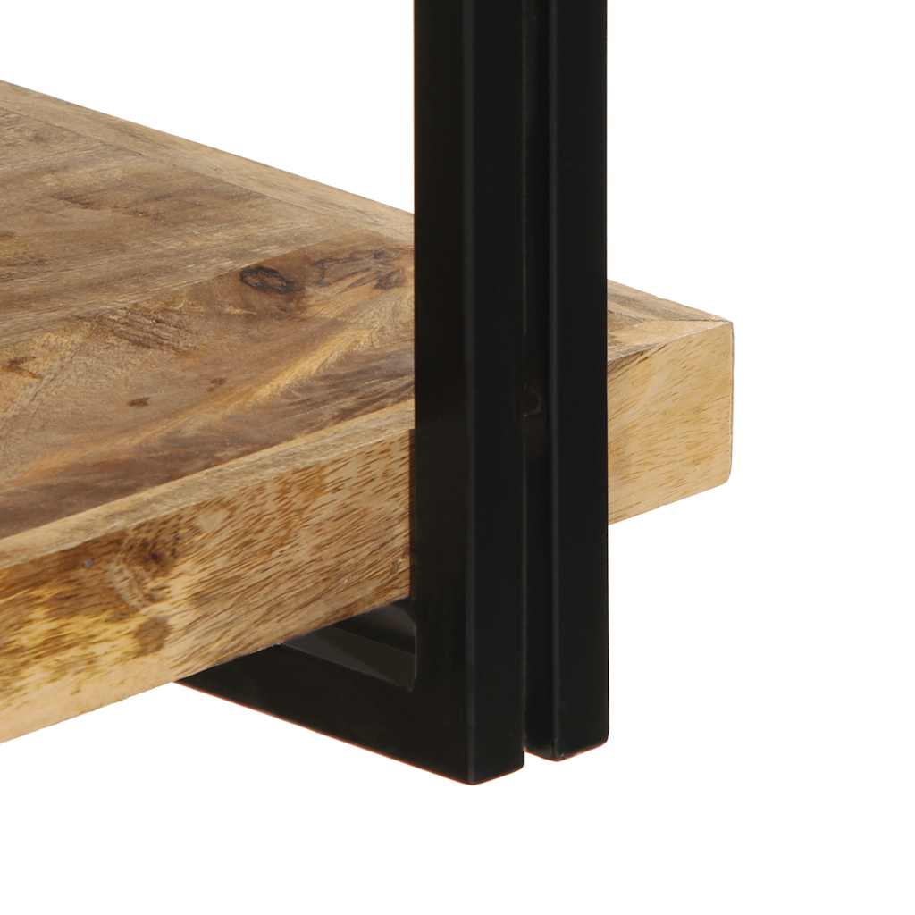 fali polc 110x33x45 cm tömör nyersfa Mango
