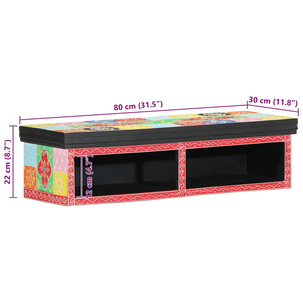 TV szekrény Sokszínű 80 x 30 x 22 cm Szerelt fa
