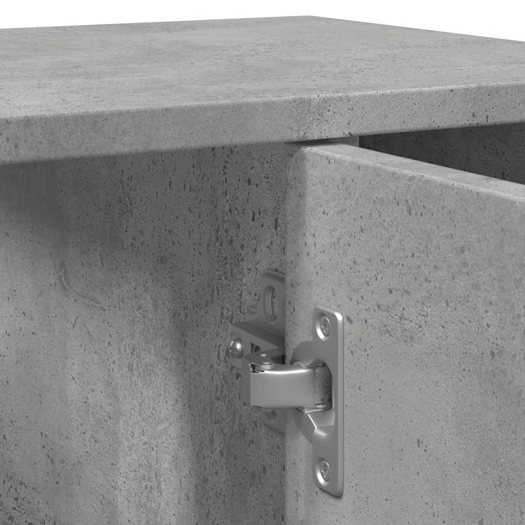 betonszürke szerelt fa fürdőszobaszekrény 60 x 32 x 53,5 cm