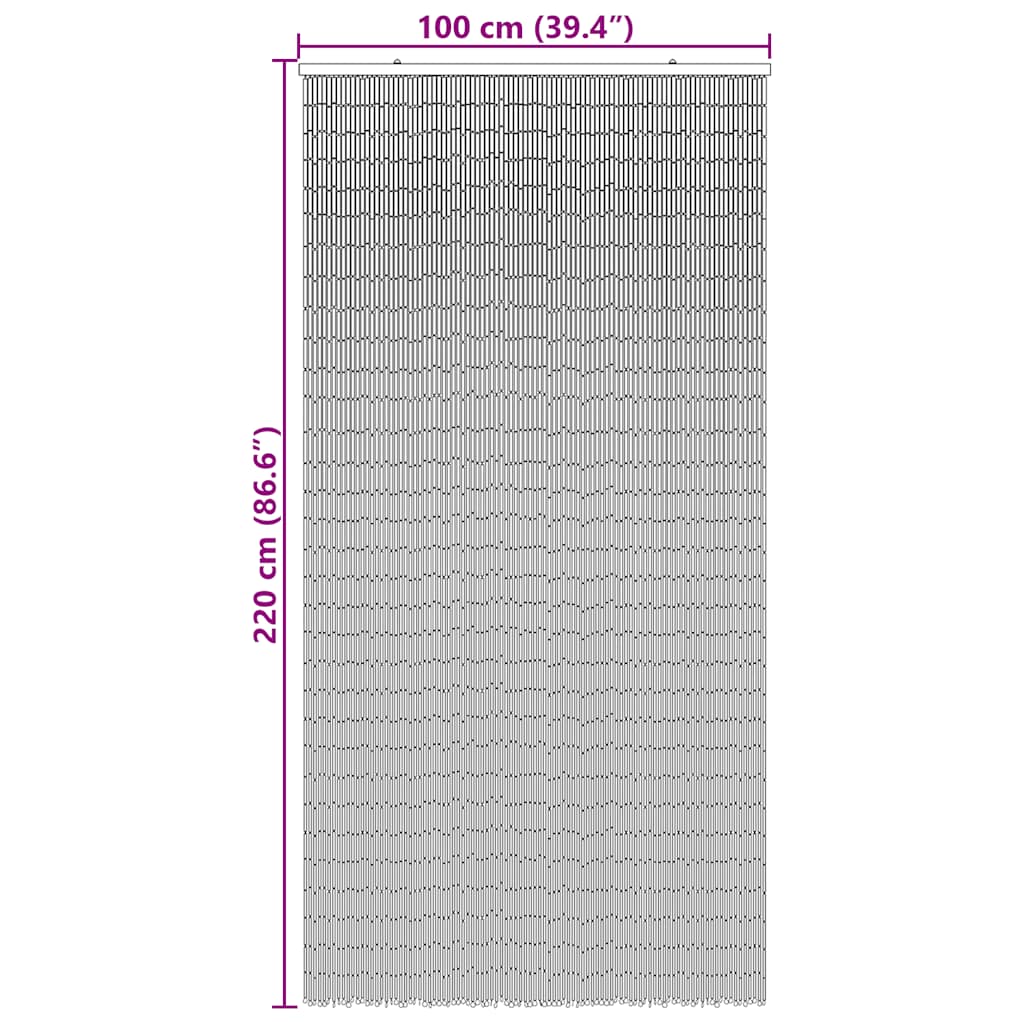rovaros ajtófüggöny Bambusz nyomtatás 100x220 cm Bambusz