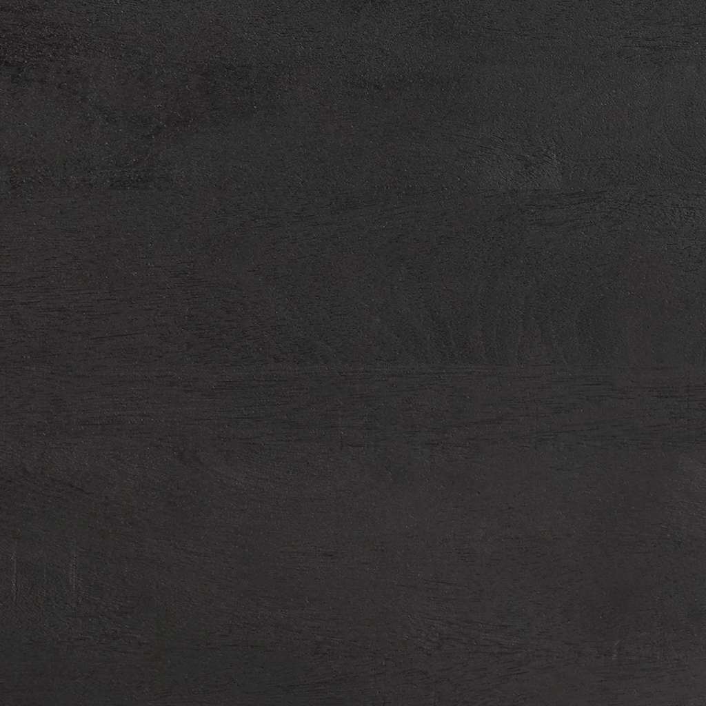 Széf polcokkal tárolóval Fekete 80 x 33 x 75 cm Tömör Mangófát