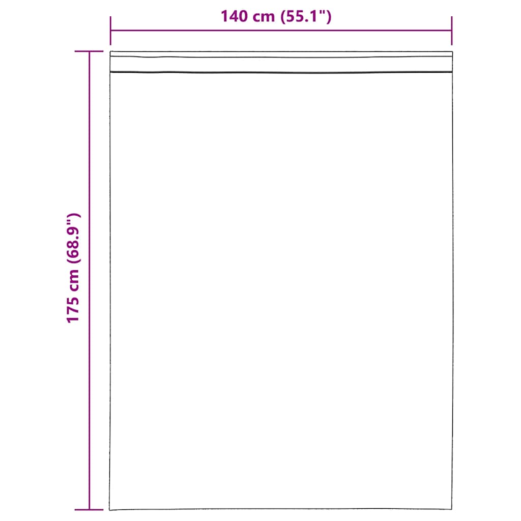 2 db barna fátyolfüggönyök fülecske tetejével 140x260 cm