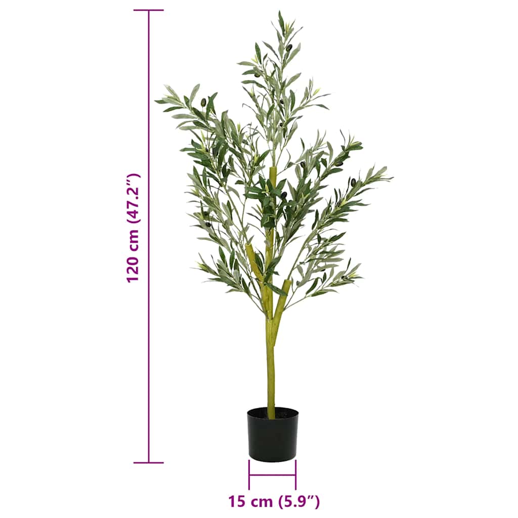 zöld mesterséges olajfa 450 levél 120 cm