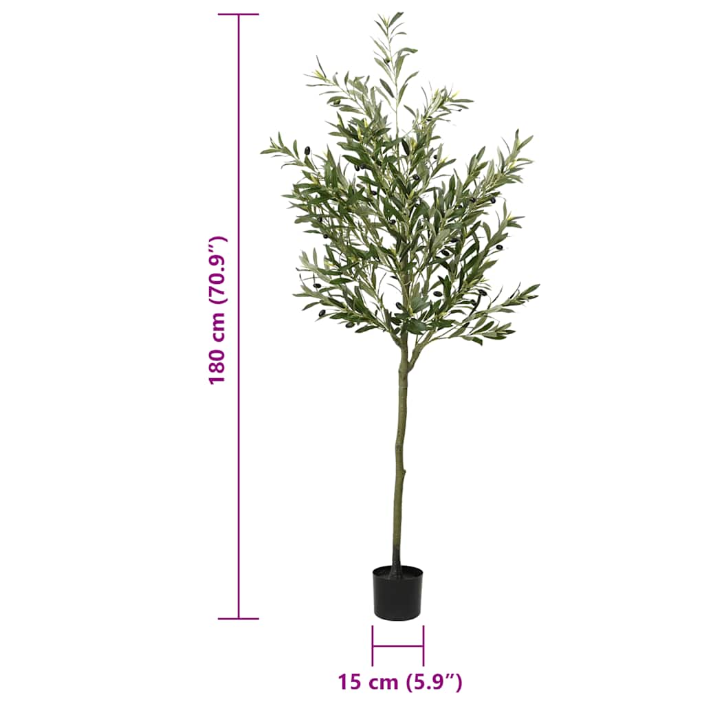 zöld mesterséges olajfa 700 levél 180 cm