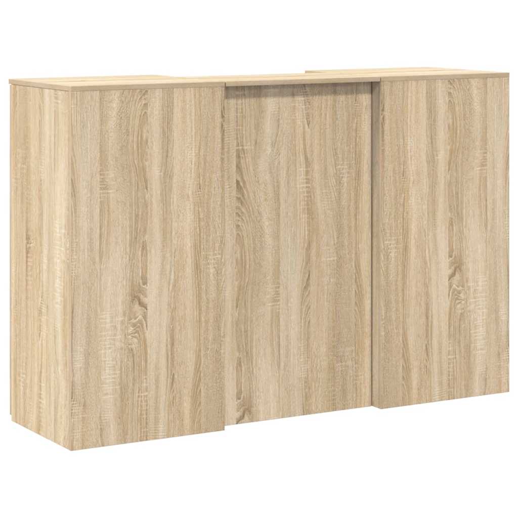 recepciós pult sonoma tölgy 155x50x103,5 cm szerelt fa