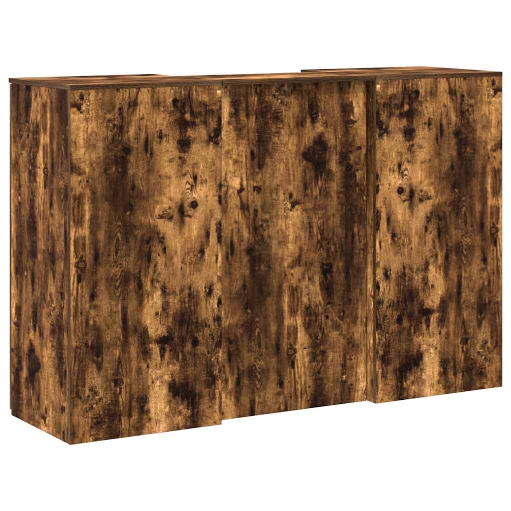 recepciós pult füstös tölgy 155x50x103,5 cm szerelt fa