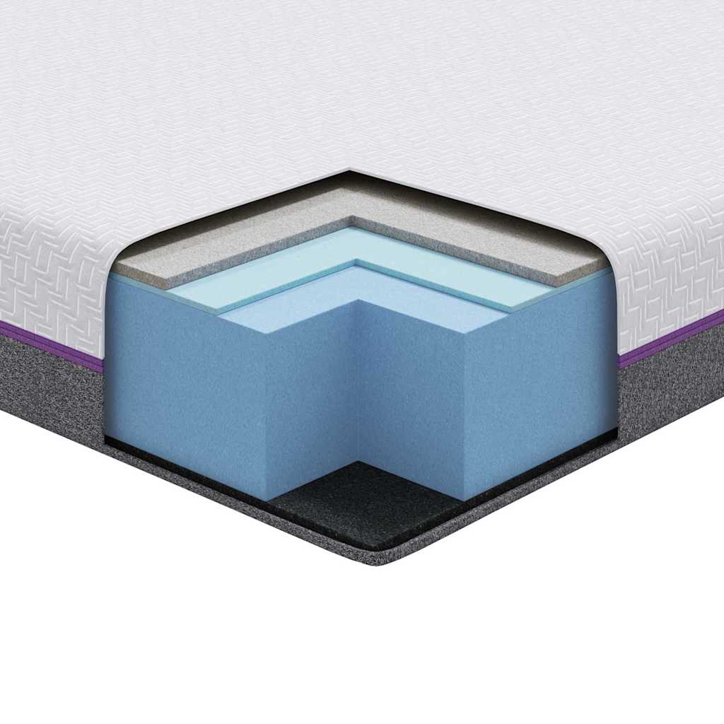 Memóriahabos matracok Közepes 160 x 200 cm Fehér és Szürke