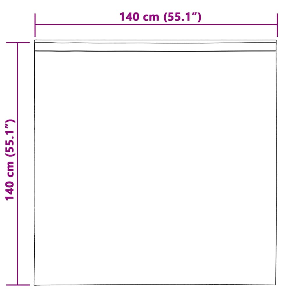 Sötétítő függönyök 2 pcs Fekete 140 x 140 cm Bársony