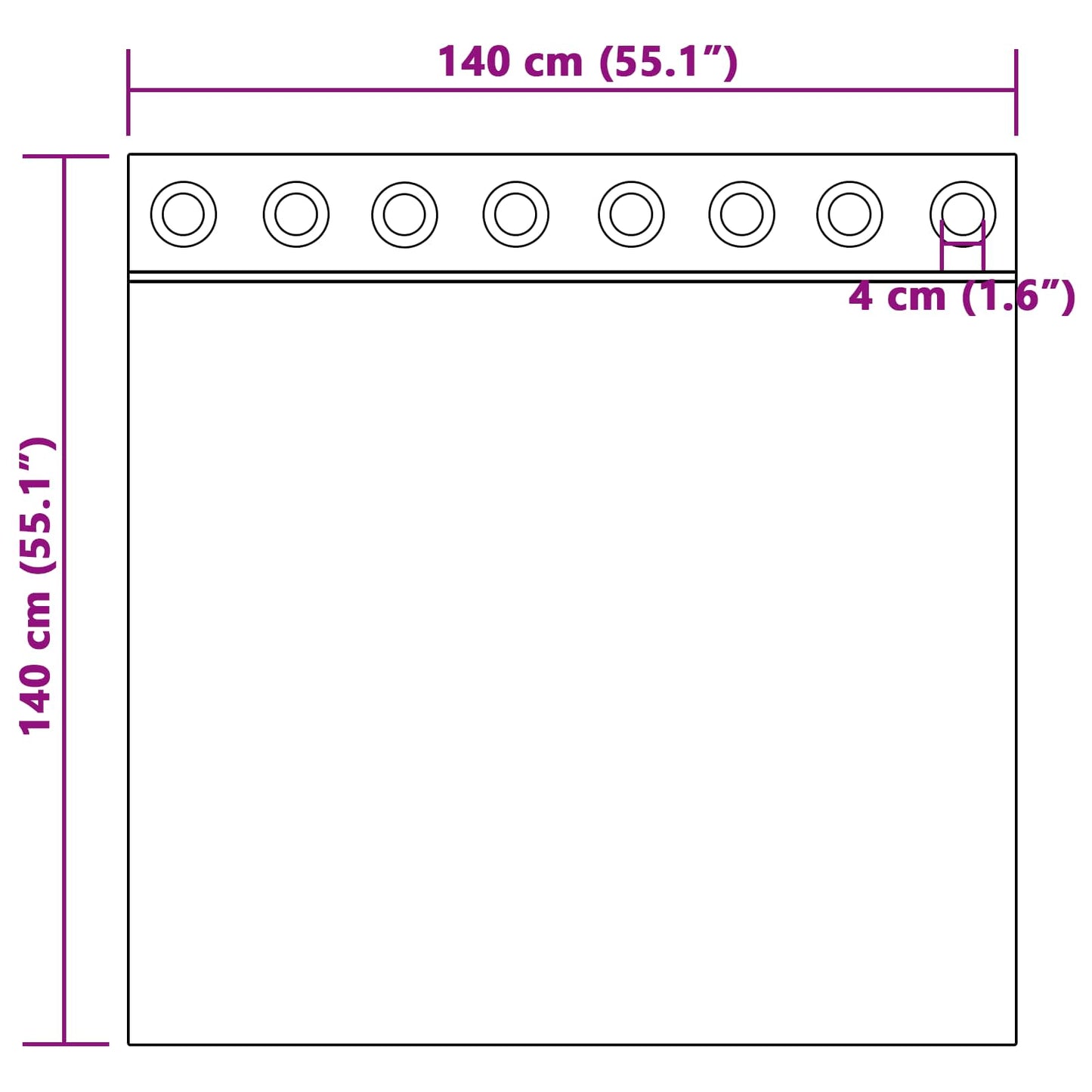 Sötétítő függönyök 2 pcs Bordó 140 x 140 cm Bársony
