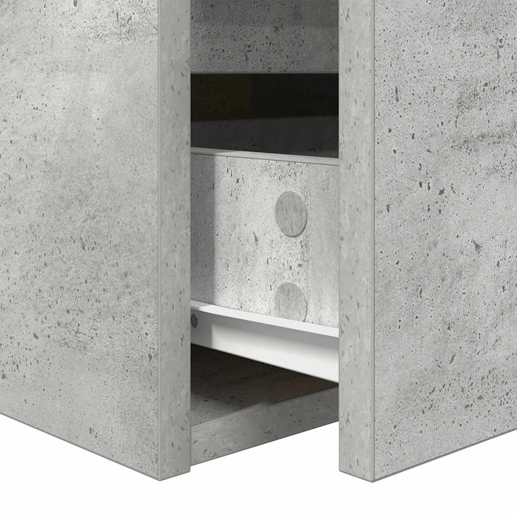 2 db betonszürke falra szerelhető éjjeliszekrény 38x34x40 cm