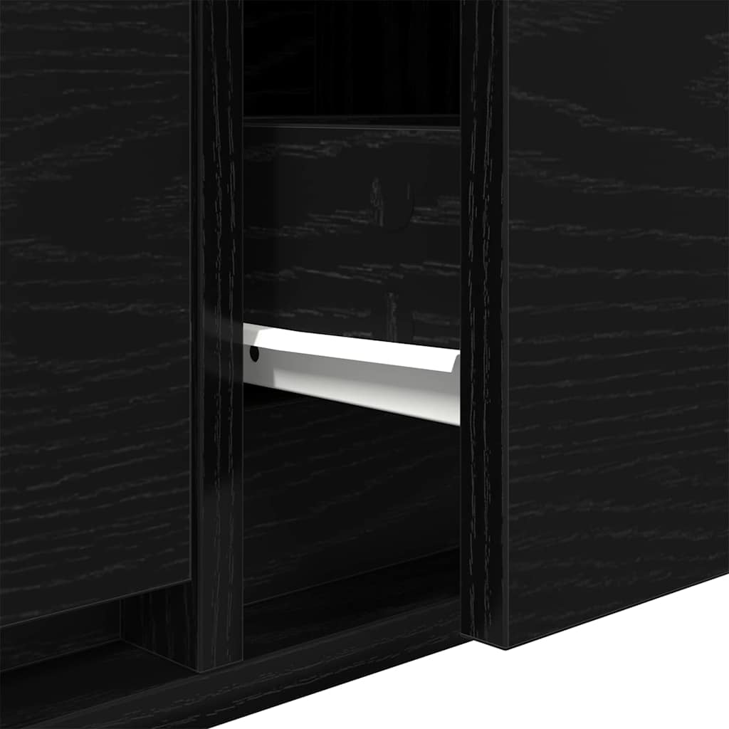 TV szekrény 100 x 31 x 25,5 cm Musta tammi Szerelt fa