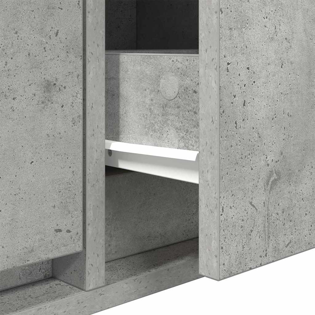 TV szekrény 100 x 31 x 25,5 cm Beton szürke Szerelt fa